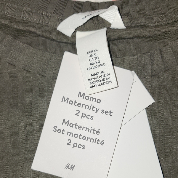 Olive Green Ribbed Two-Piece Set - Picture 10 of 10